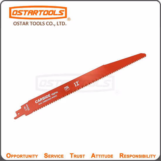 超硬レシプロブレード 6tpi プランジ切断釘用 埋め込み木材およびパレット解体用